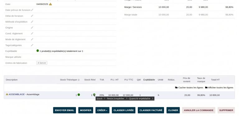 Gestion de stock