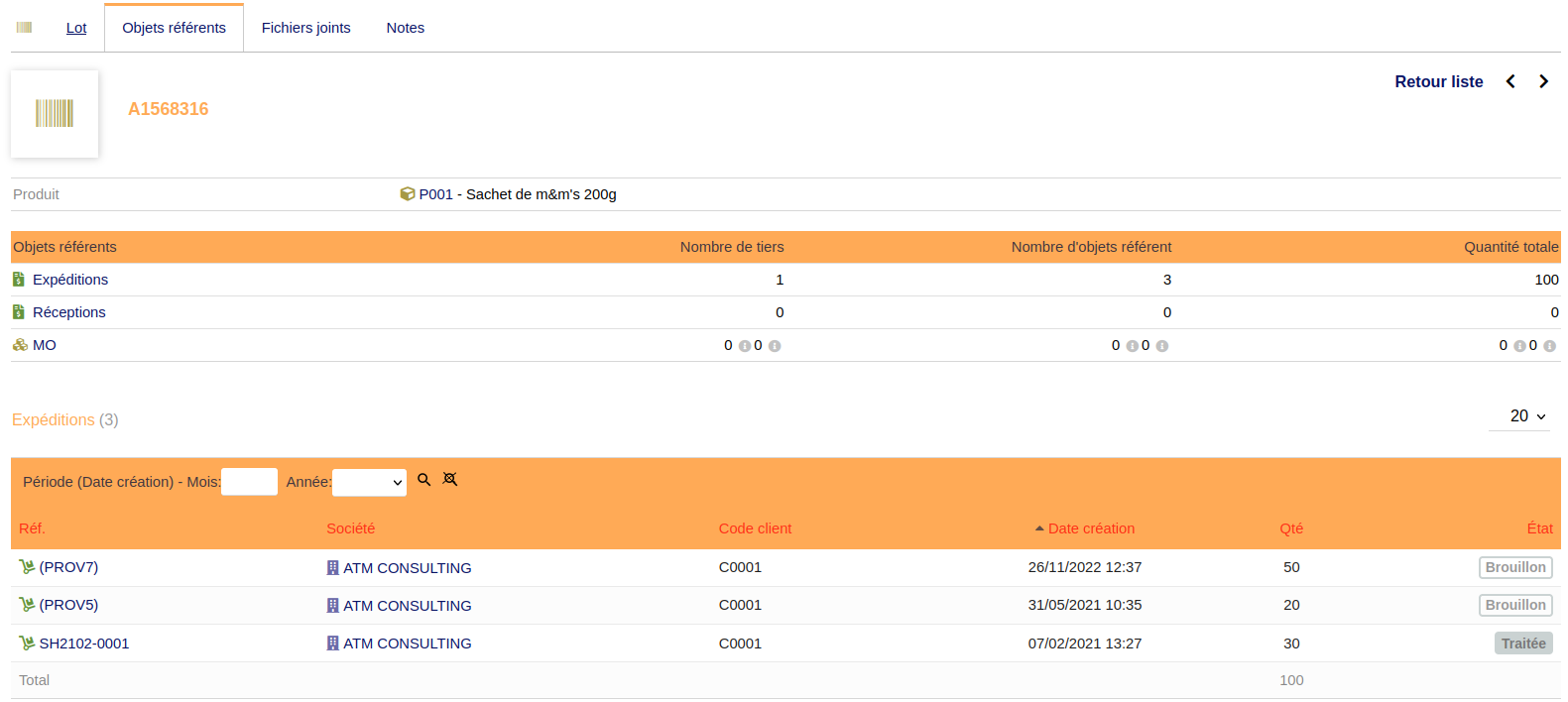 Gestion de stock dans Dolibarr