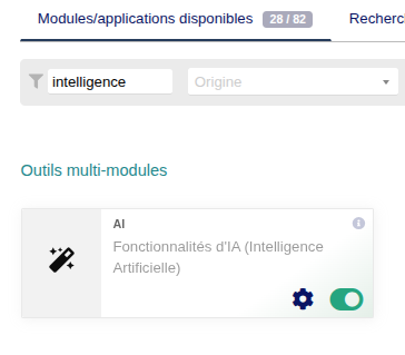 modules IA Dolibarr